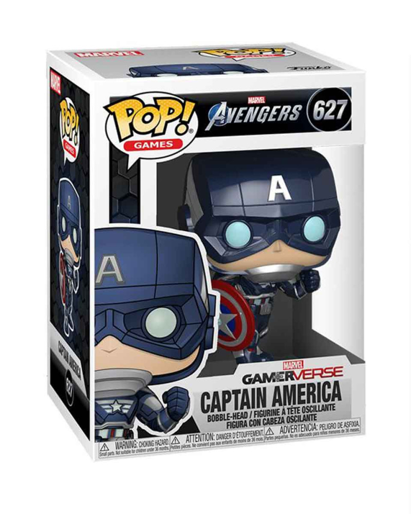 Bobble Figure Marvel Avengers Gameverse - Captain America ( Stark Tech Suit ) 