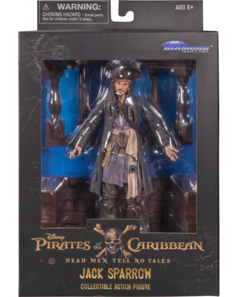 Action Figure Pirates Of The Caribbean Deluxe - Jack Sparrow 