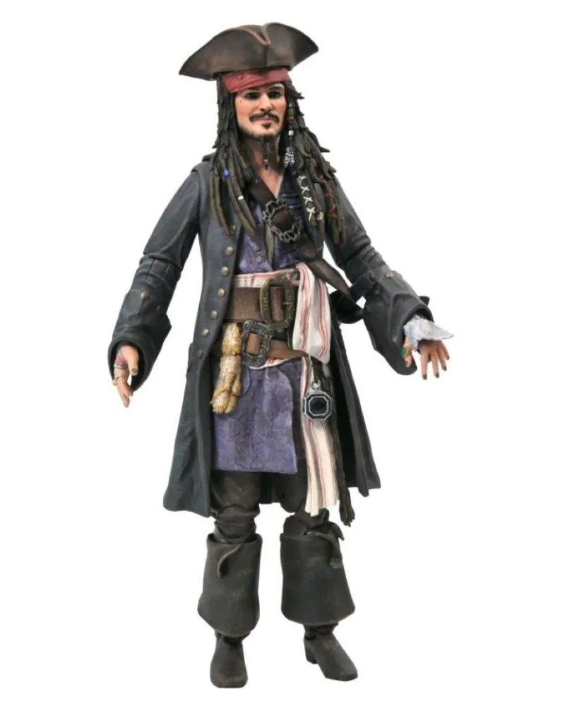 Action Figure Pirates Of The Caribbean Deluxe - Jack Sparrow 