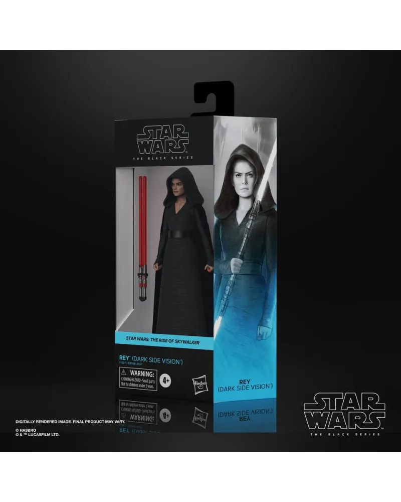 Action Figure Star Wars The Rise of Skywalker Black Series - Rey ( dark side vision ) 