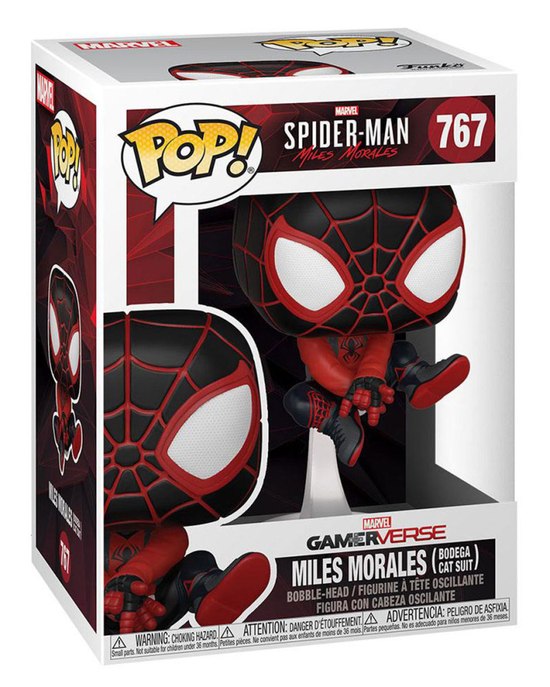 Bobble Figure Marvel Gamerverse Pop! - Miles Morales - Bodega Cat Suit 