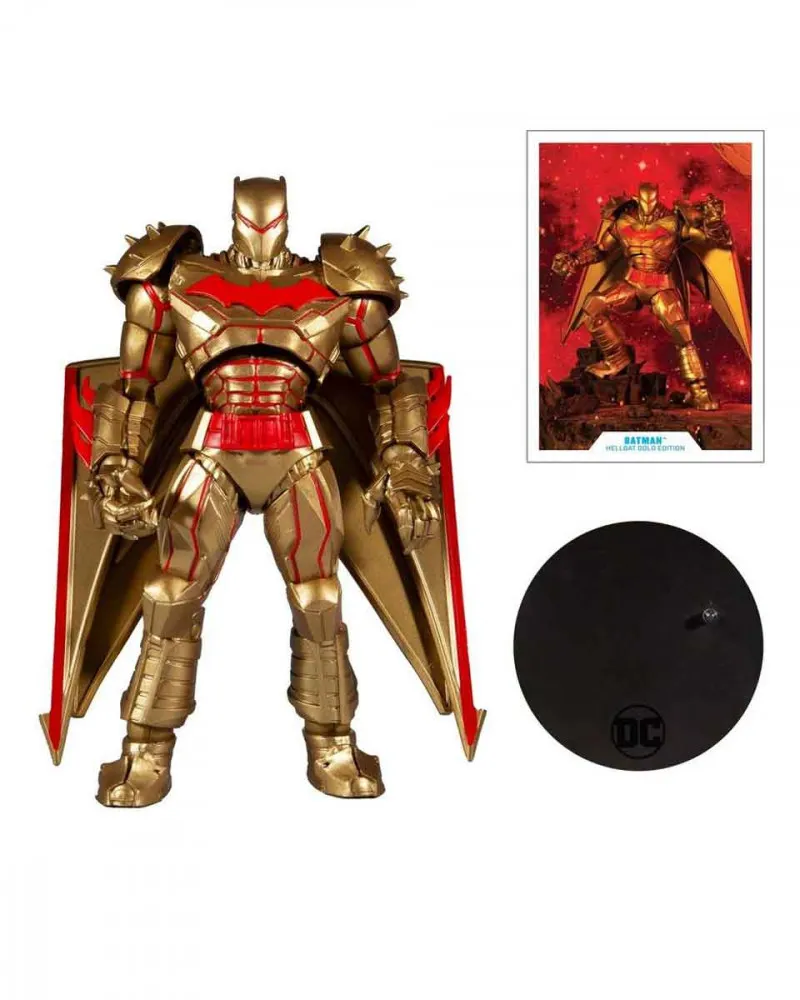 Action Figure DC Multiverse - Batman Hellbat Suit - Gold Edition 