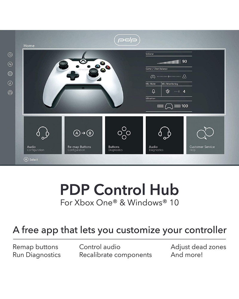 Gamepad PDP Arctic White 