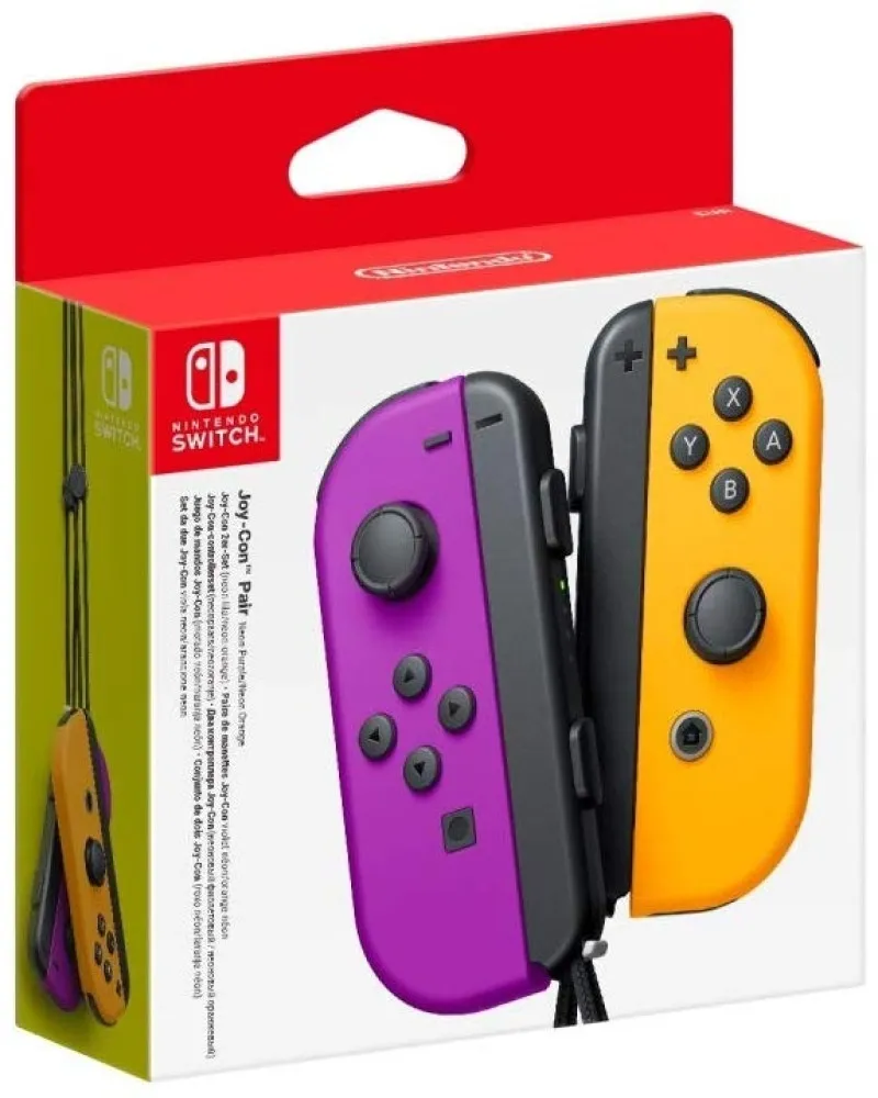 Gamepad Joy-Con Pair - Neon Purple & Neon Orange 