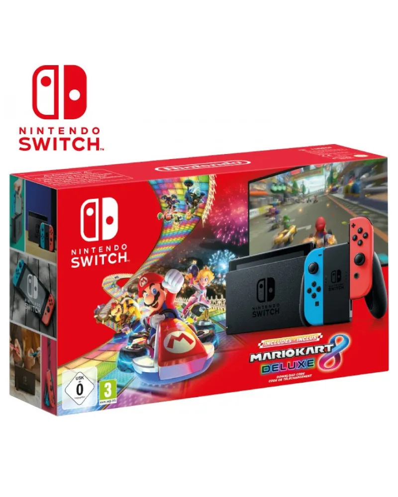 Konzola Nintendo Switch (red And Blue Joy-con) + Mario Kart 8 Deluxe Edition 