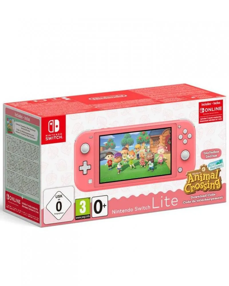 Konzola Nintendo Switch Lite - Coral + Animal Crossing 
