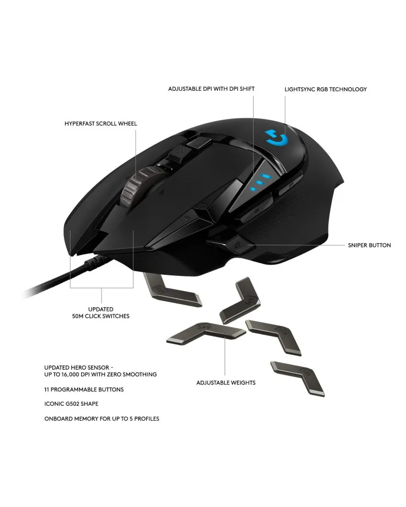 Miš Logitech G502 Hero 