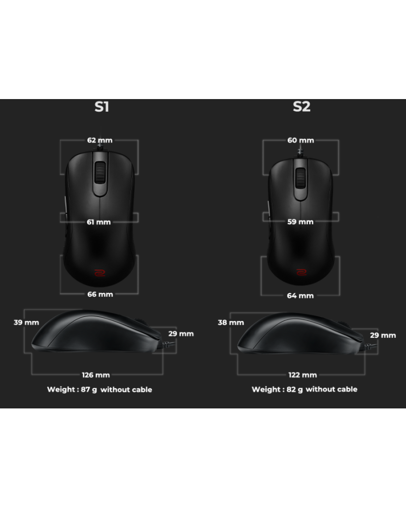 Miš Zowie S2 Black 