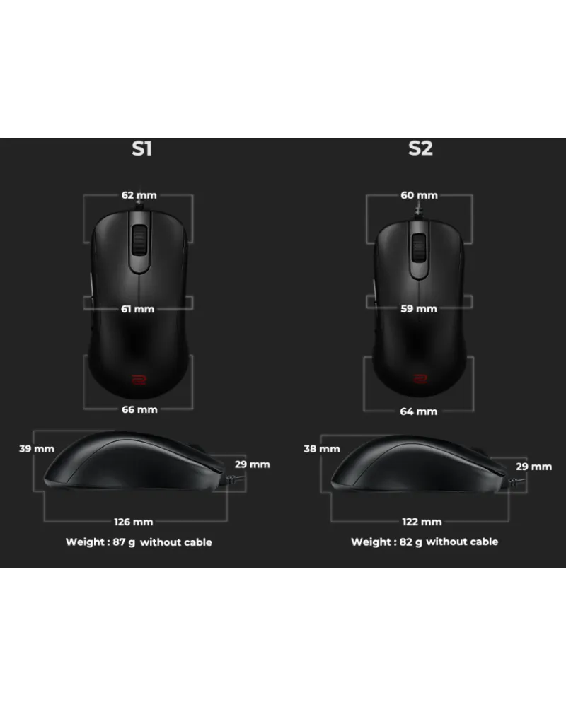 Miš Zowie S2 Black 