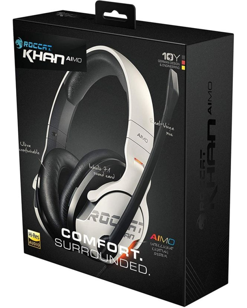 Slušalice Roccat - KHAN AIMO - 7.1  RGB - White 