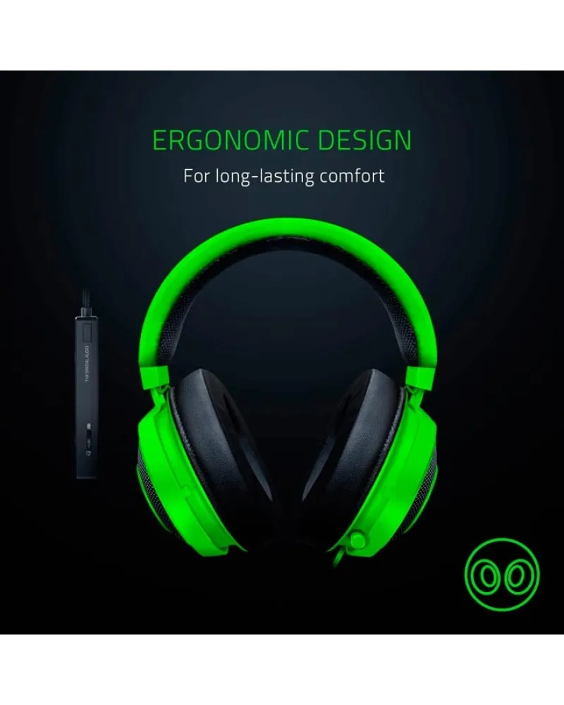 Slušalice Razer Kraken Green - Tournament Edition With USB Audio Controler NP 