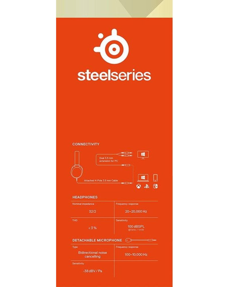 Slušalice Steelseries Arctis 1 - Black 