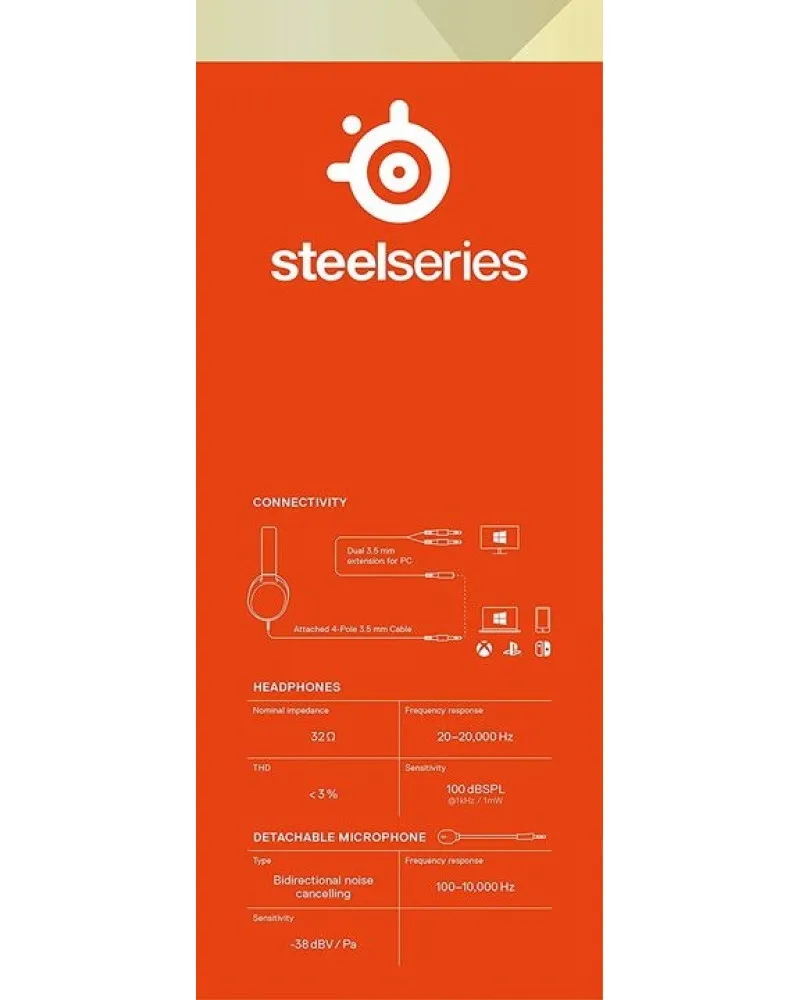 Slušalice Steelseries Arctis 1 - Black 