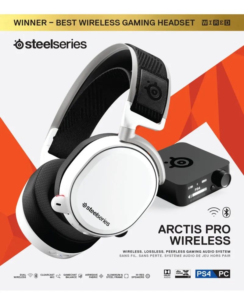 Slušalice Steelseries Arctis Pro Wireless - White 