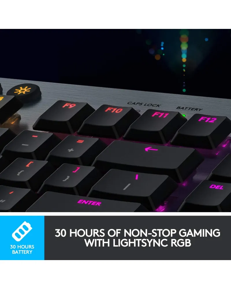 Tastatura Logitech G915 Lightspeed - GL Tactile 