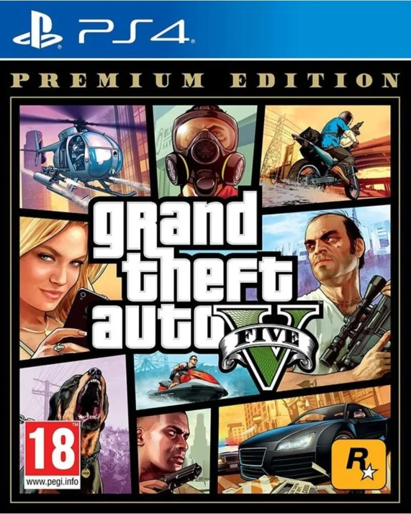 PS4 Grand Theft Auto 5 - GTA V - Premium Edition 