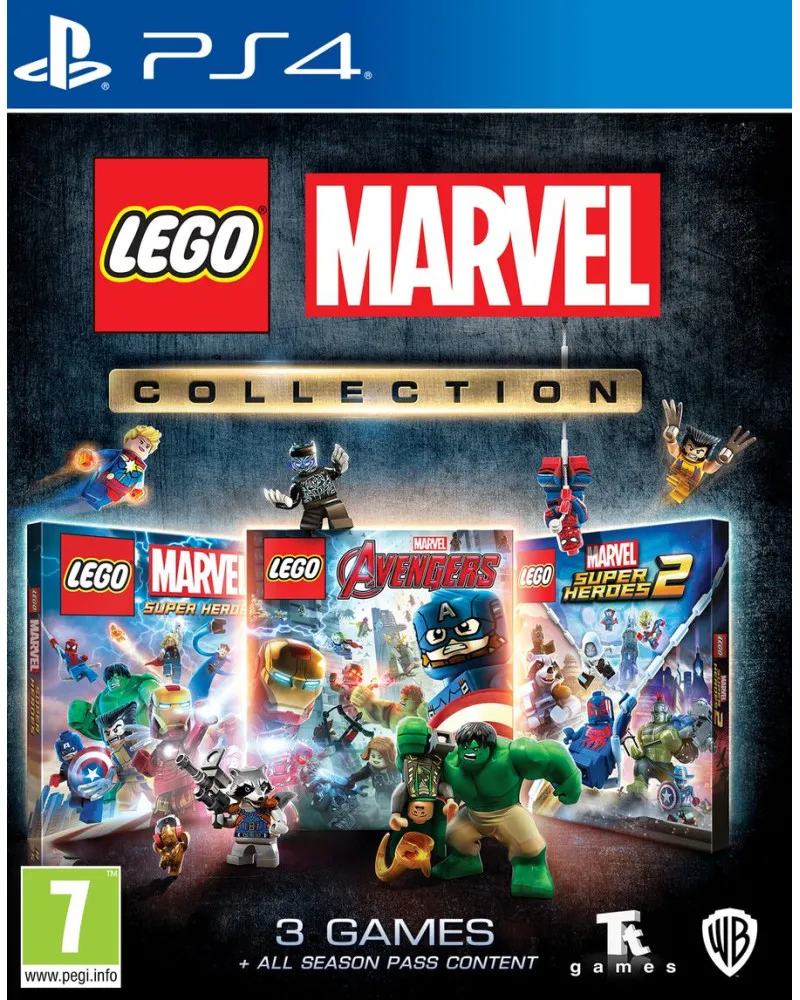 PS4 Lego Marvel Collection (Super Heroes + Avengers + Super Heroes 2) 