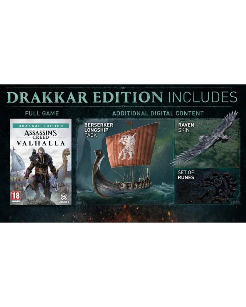 PS4 Assassin's Creed Valhalla Drakkar Special Day1 Edition 