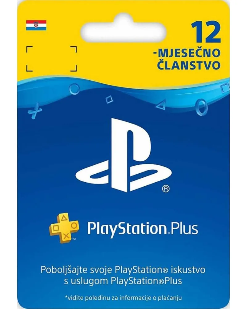 Playstation Plus Psn Pretplata - 12 Meseci Hr 