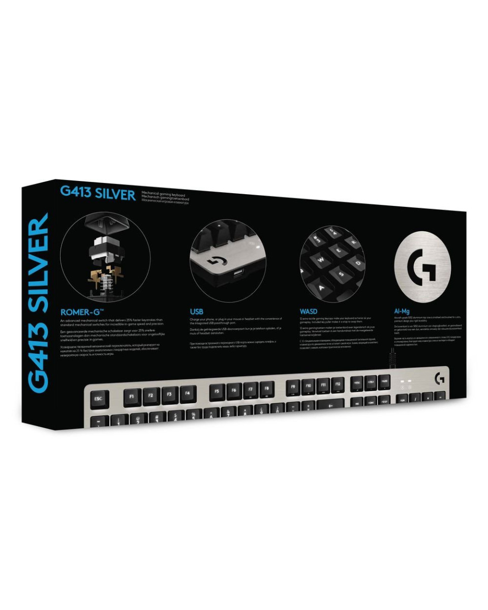 Tastatura Logitech G413 Silver 