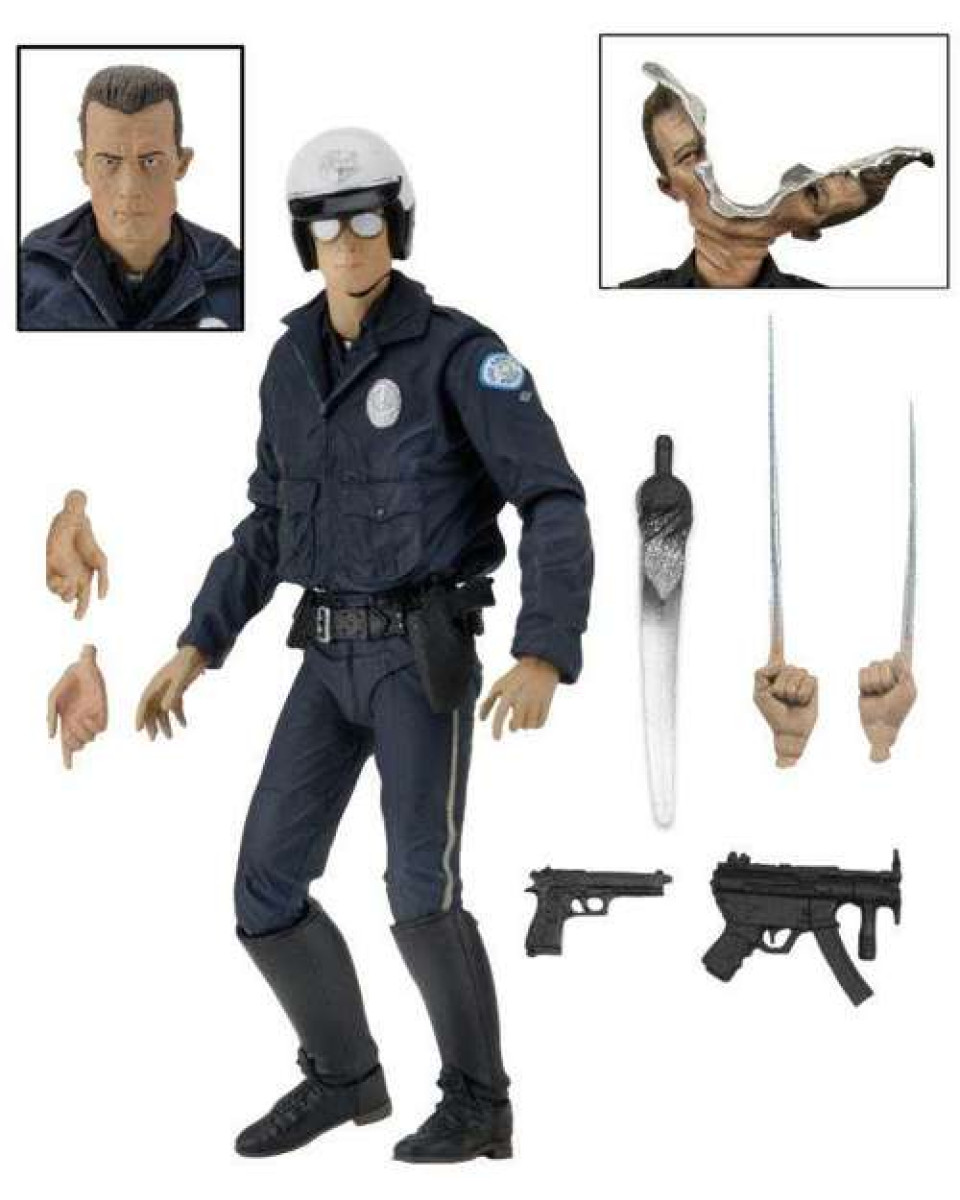 Action Figure Terminator 2 - Ultimate T-1000 (motorcycle Cop) 