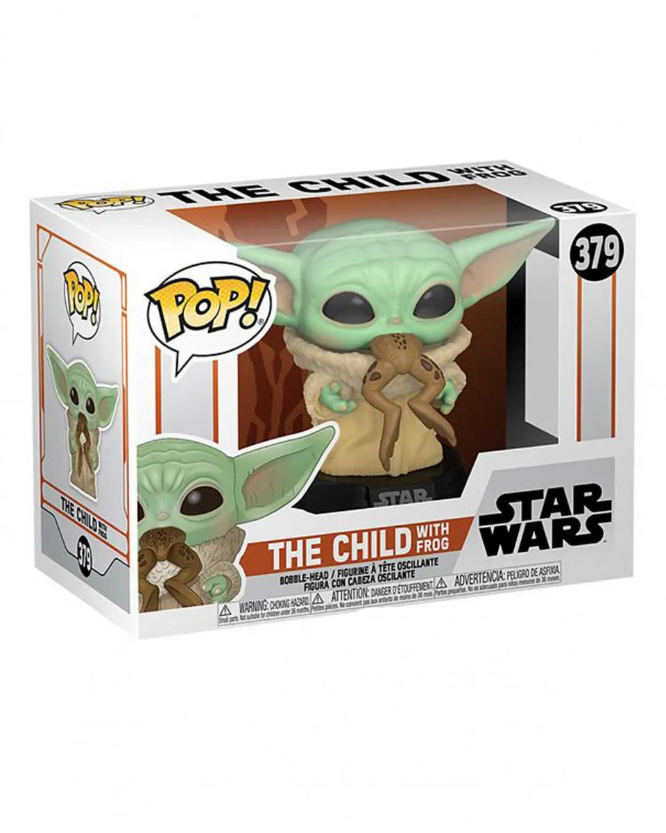 Bobble Figure Star Wars Mandalorian POP! - The Child With Frog 