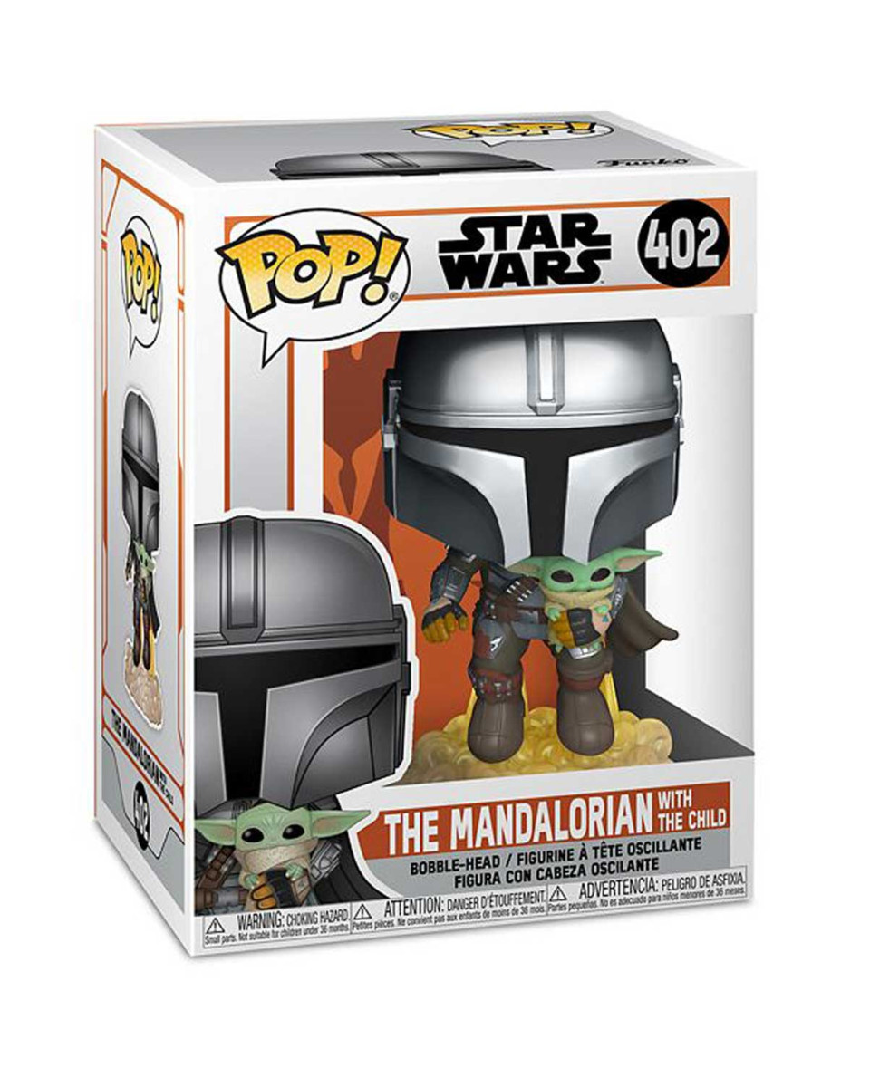 Bobble Figure Star Wars Mandalorian Pop! - The Mandalorian With The Child 