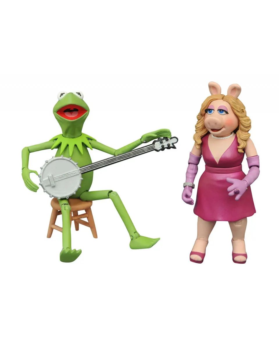 Action Figure Disney The Muppets - Kermit and Miss Piggy 