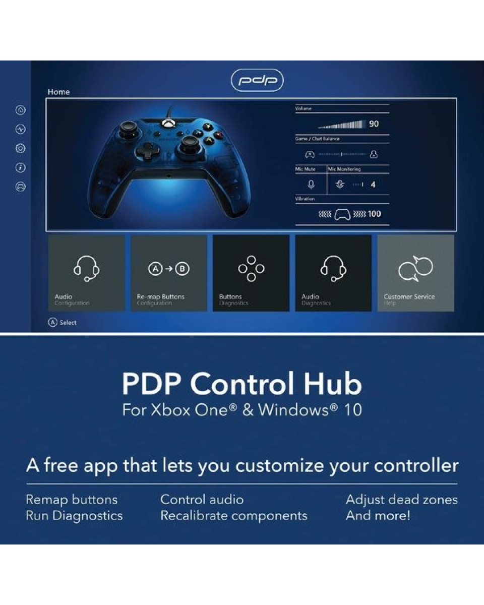Gamepad PDP Midnight Blue PC XBOX ONE 