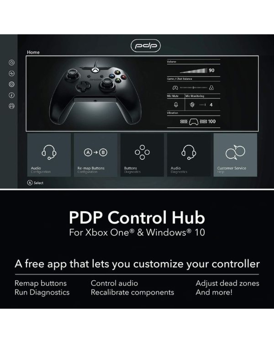 Gamepad PDP Stealth Raven Black 
