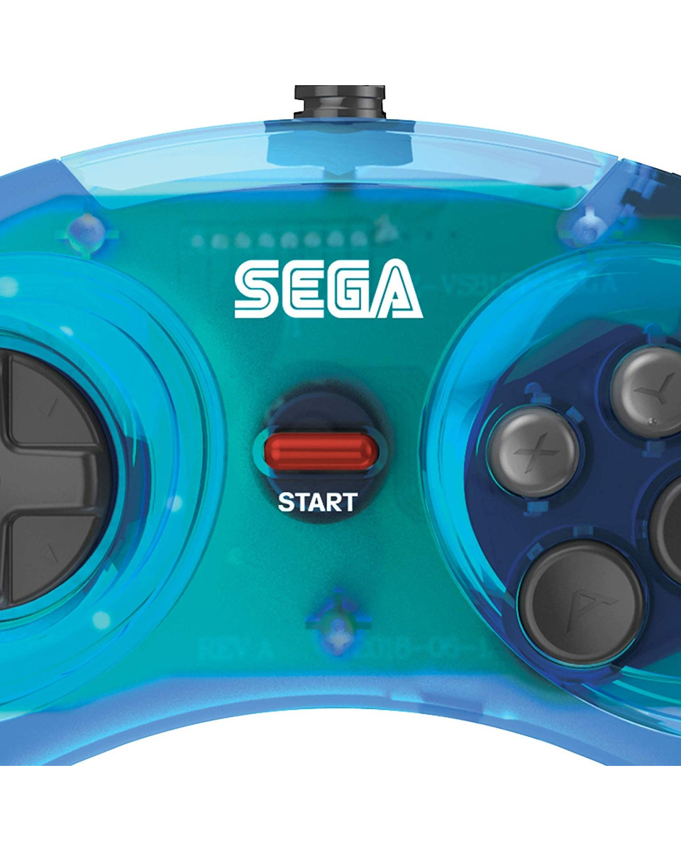 Gamepad Retro-Bit SEGA MD Mini 6-B USB Blue 