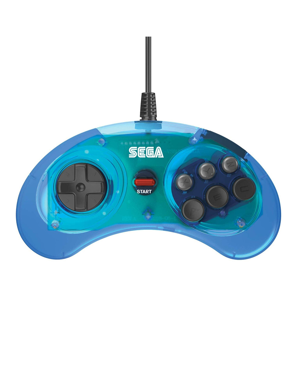 Gamepad Retro-Bit SEGA MD Mini 6-B USB Blue 