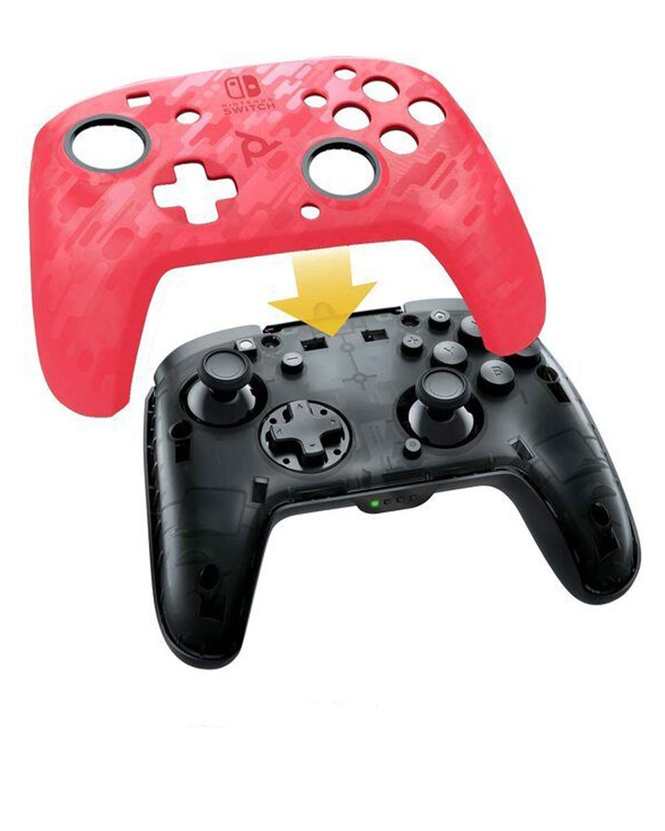Gamepad PDP Faceoff Deluxe+ Wireless - Camo Pink 
