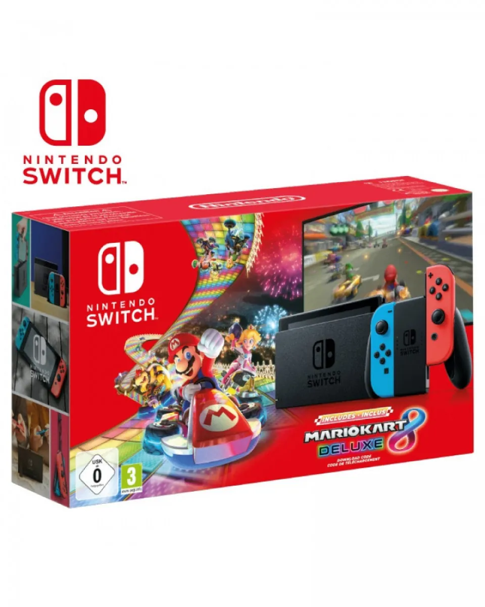 Konzola Nintendo Switch (red And Blue Joy-con) + Mario Kart 8 Deluxe Edition 