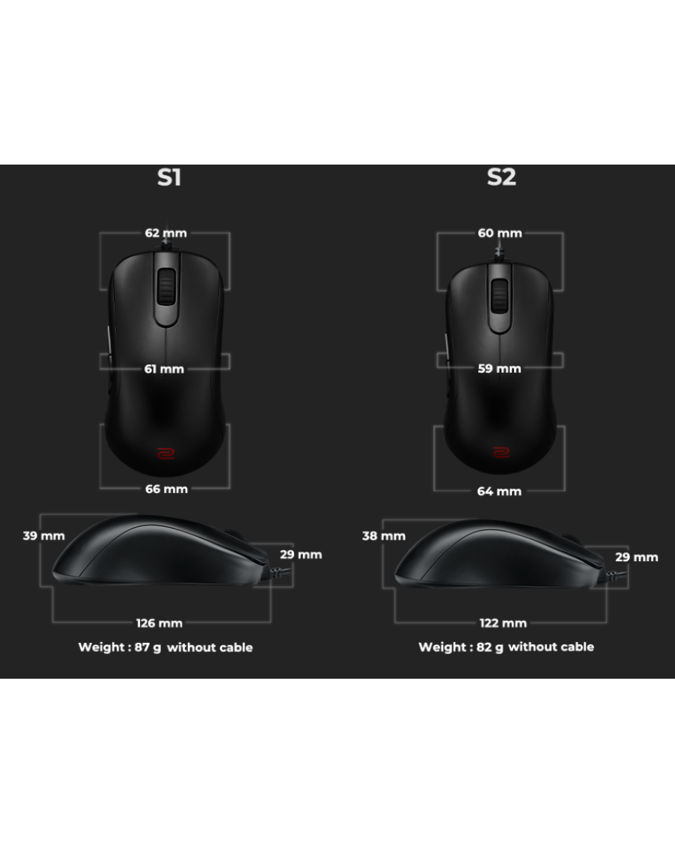 Miš Zowie S2 Black 