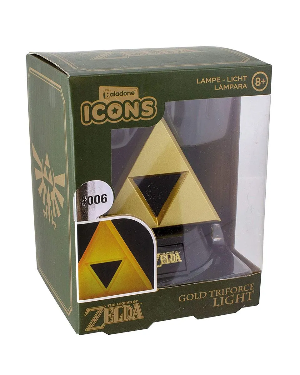 Lampa The Legend Of Zelda - 3D Icon Light Gold Triforce 