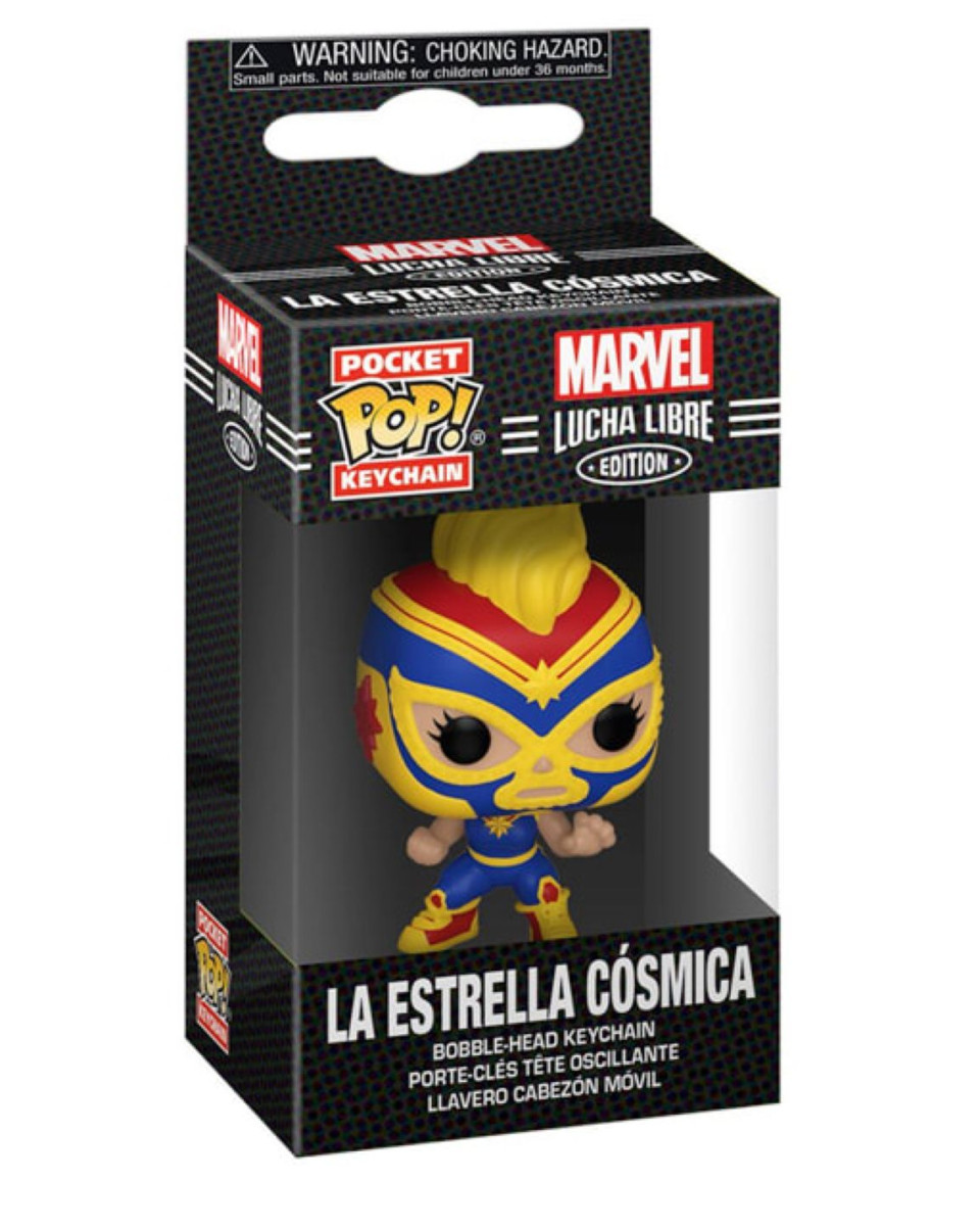 Privezak Pocket Pop! Marvel Lucha Libre - Captain Marvel 