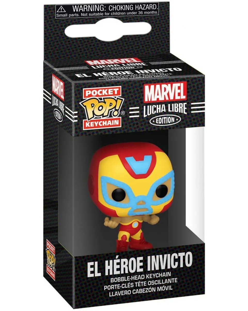 Privezak Pocket Pop! Marvel Lucha Libre - Iron Man 