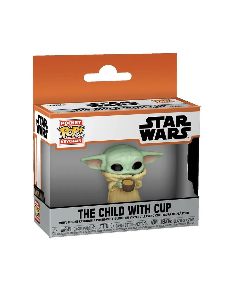 Privezak Star Wars Mandalorian Pocket POP! - The Child With Cup 