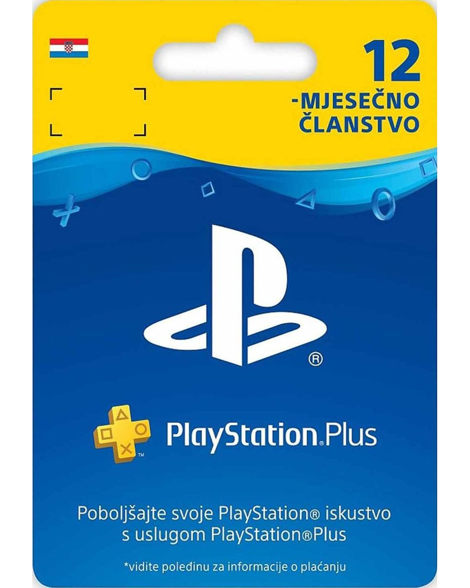 Playstation Plus Psn Pretplata - 12 Meseci Hr 